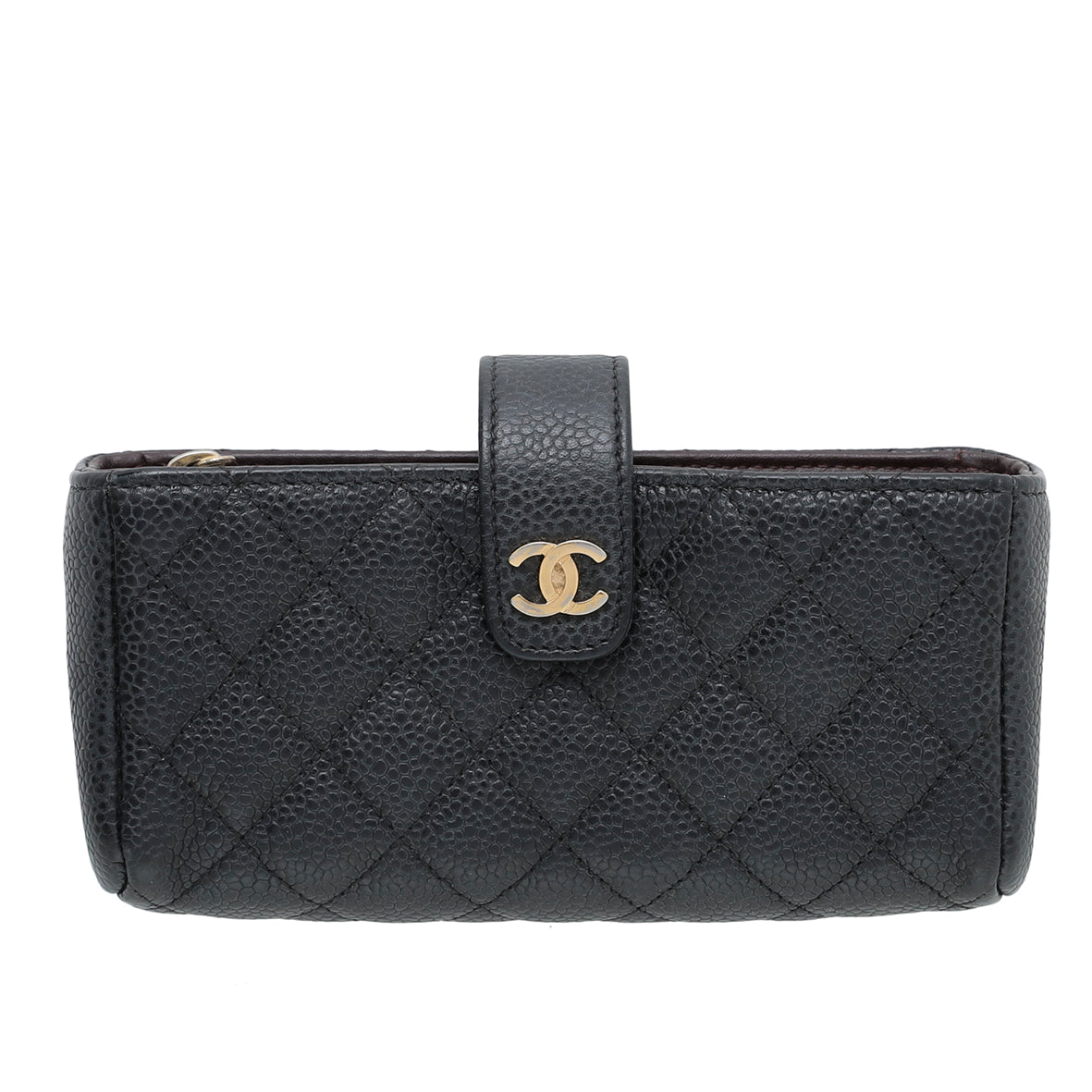 Chanel Black CC O-Mini Mobile Pouch