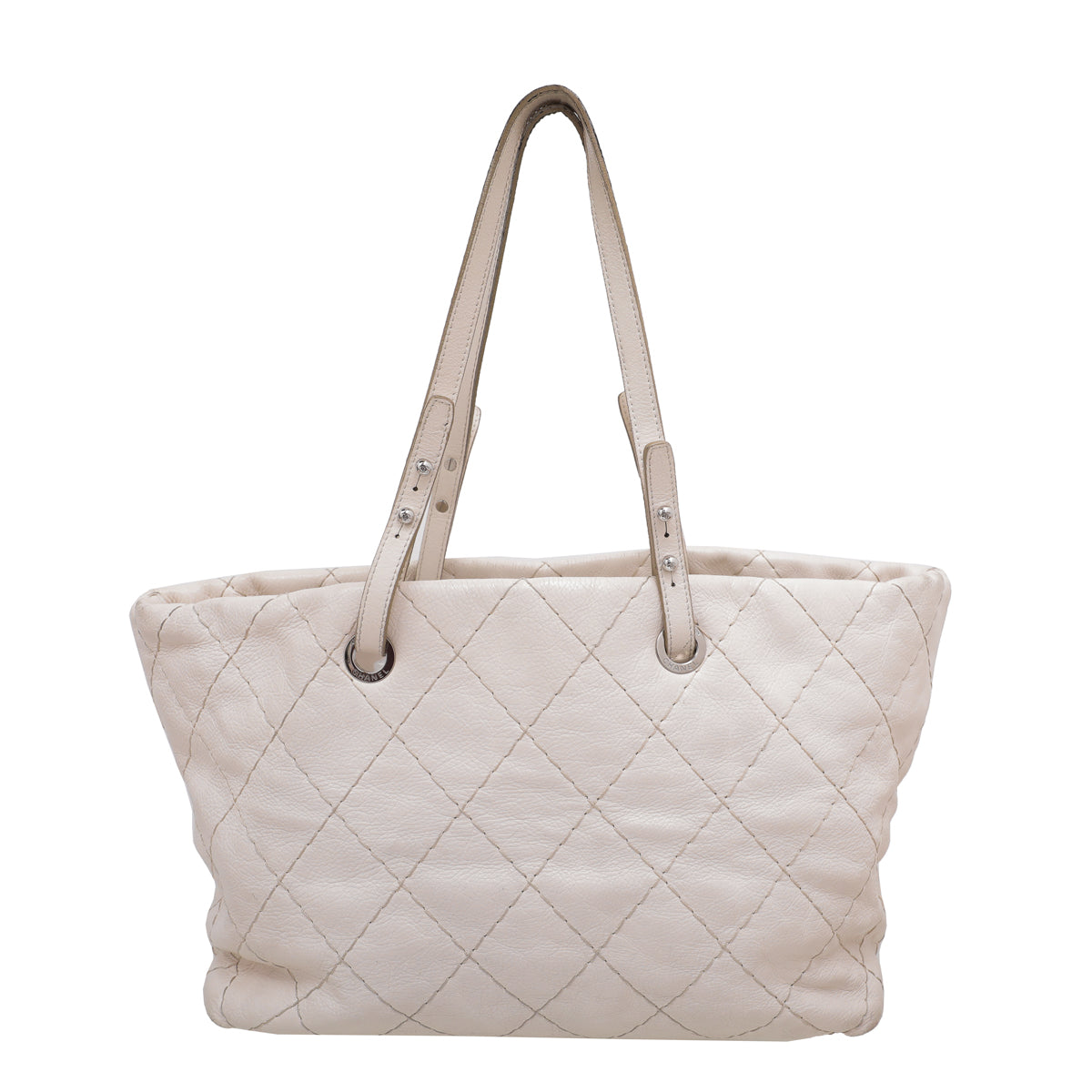 Chanel Off White CC On The Road Tote Bag