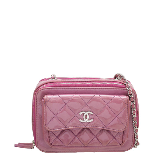 Chanel Lavender CC Pocket Box Camera Case