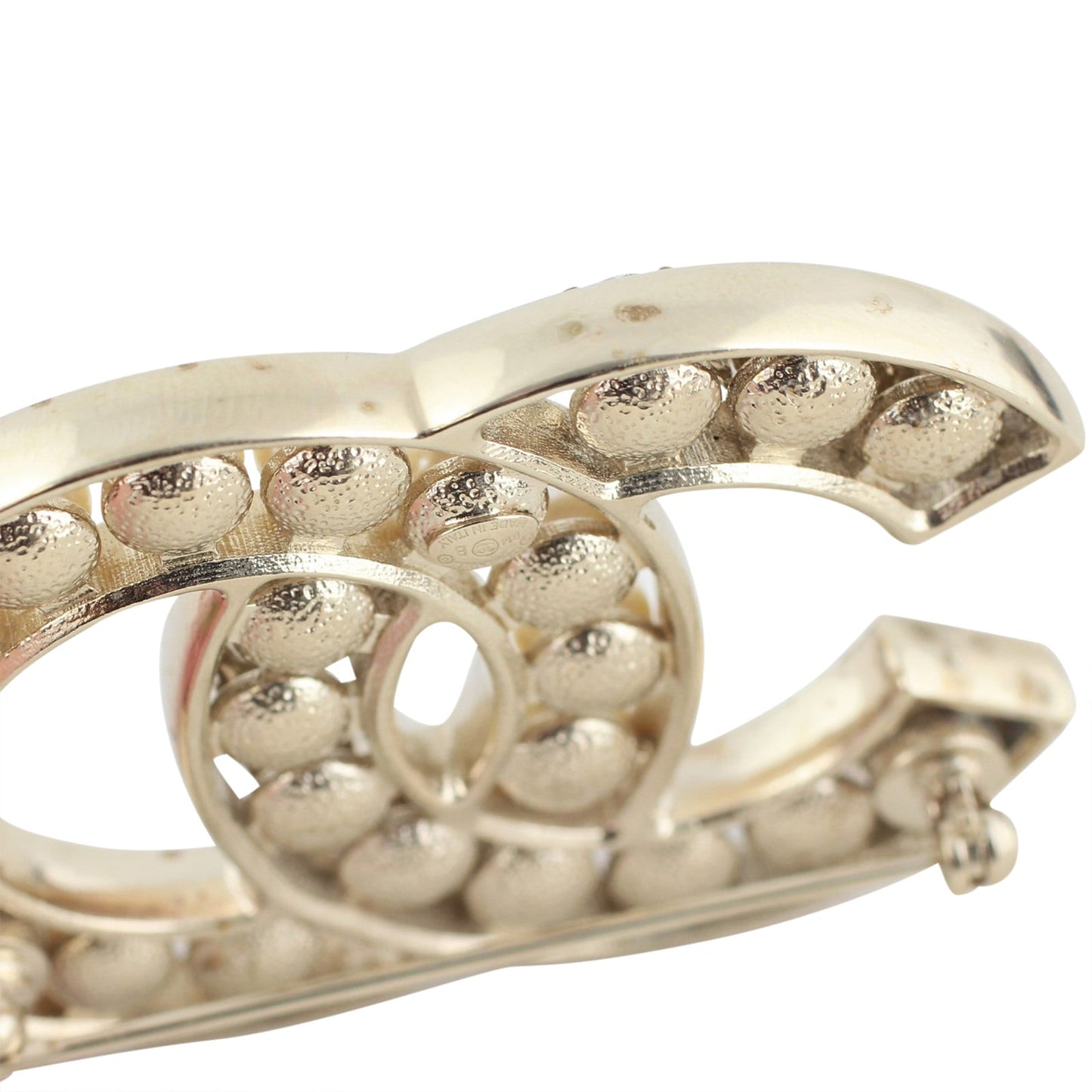 Chanel CC Pearl and Crystal Brooch