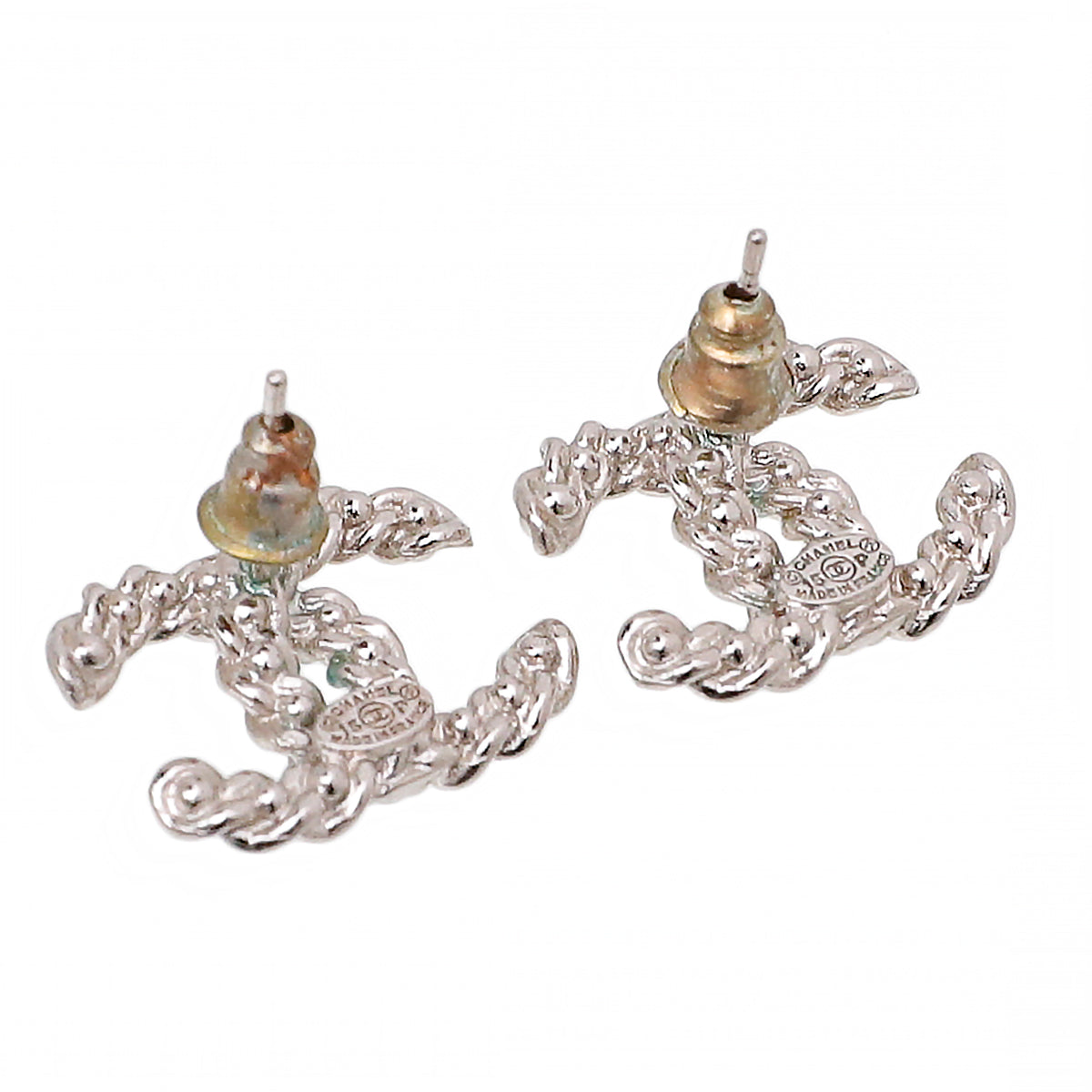 Chanel CC Pearl Earrings