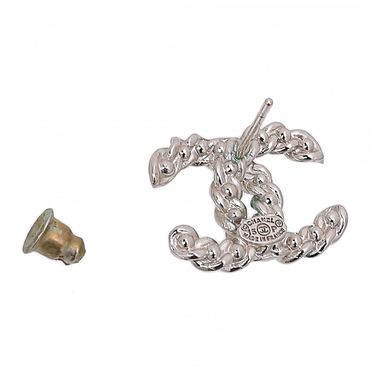 Chanel CC Pearl Earrings