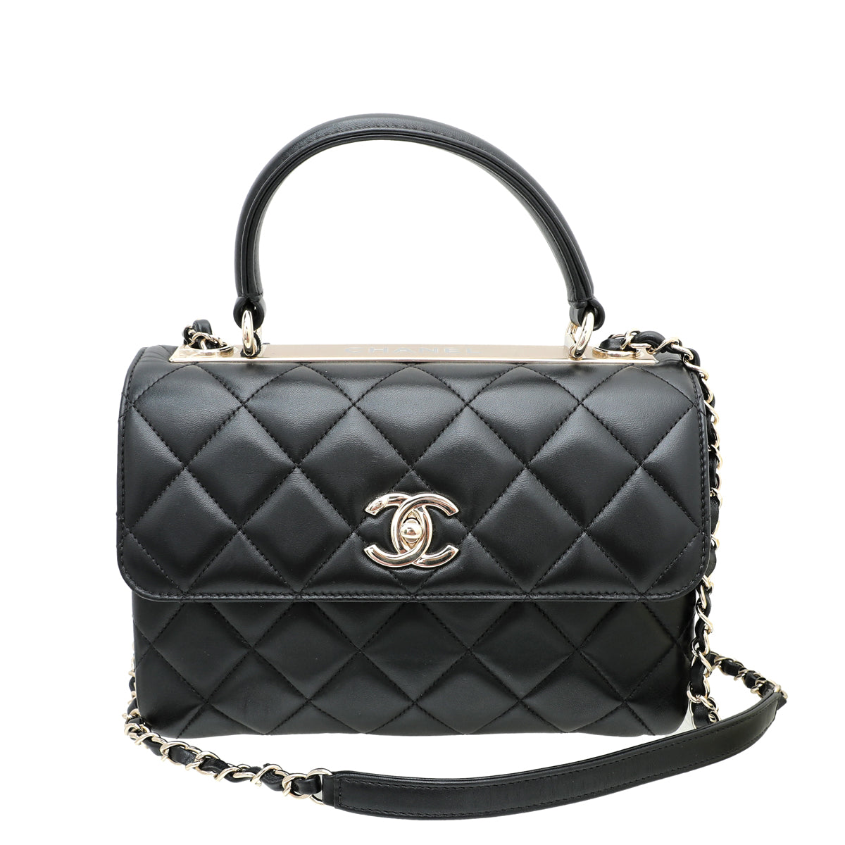 Chanel Black CC Trendy Top Handle Bag