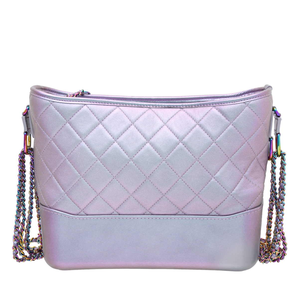 Chanel Purple Rainbow CC Unicorn Gabrielle Iridescent Bag