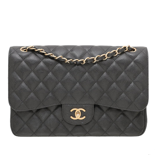 Chanel Black Classic Double Flap Bag