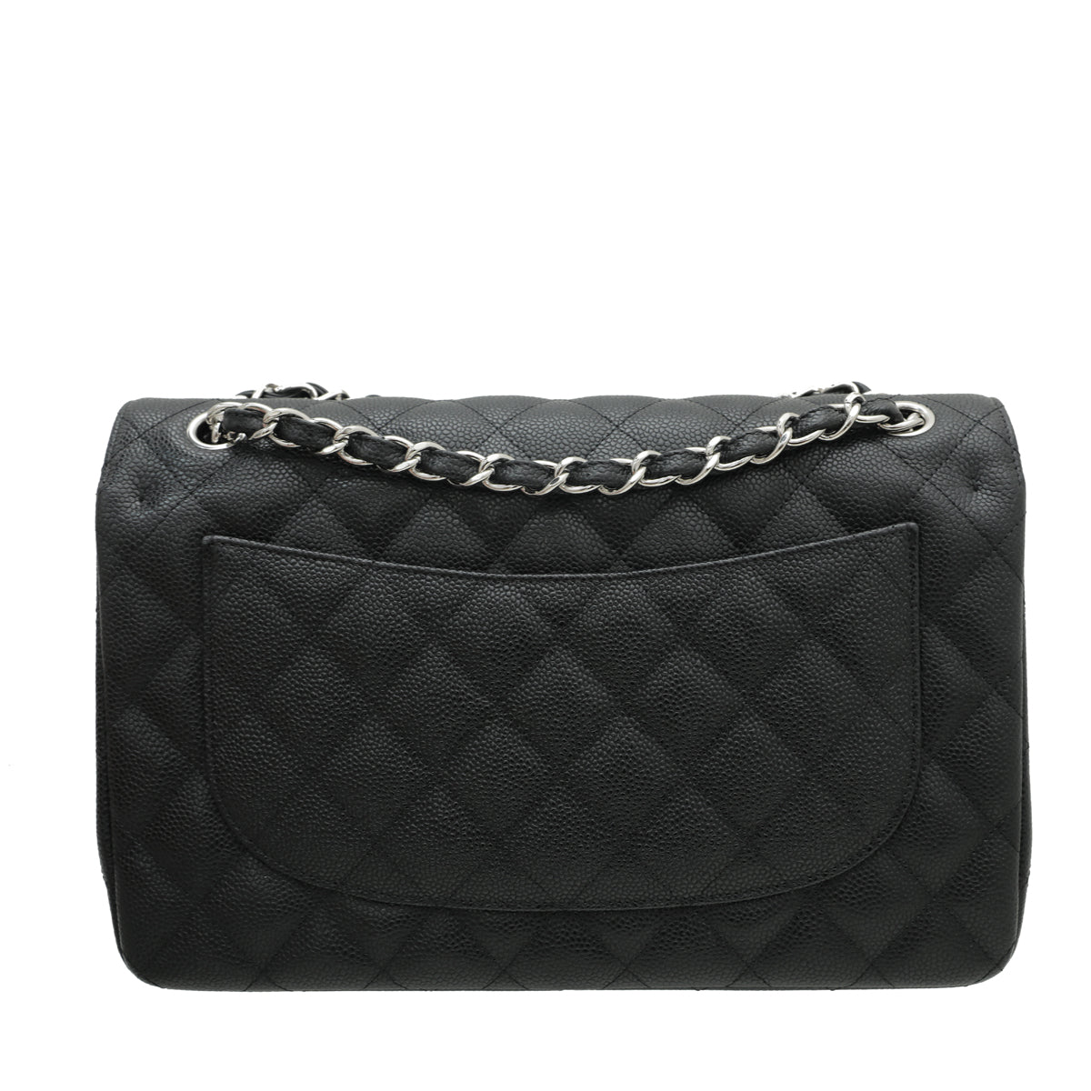 Chanel Black Classic Double Flap Jumbo Bag