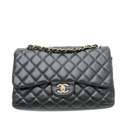 Chanel Black Classic Double Flap Bag