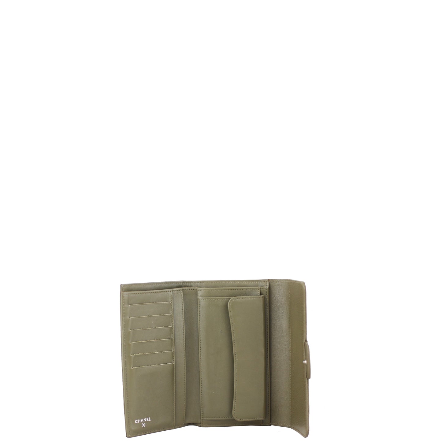 Chanel Classic Flap Wallet | Khaki Green