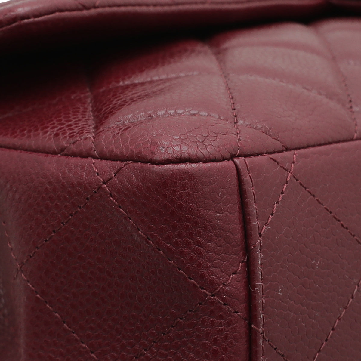 Chanel Dark Red Classic Single Flap Bag