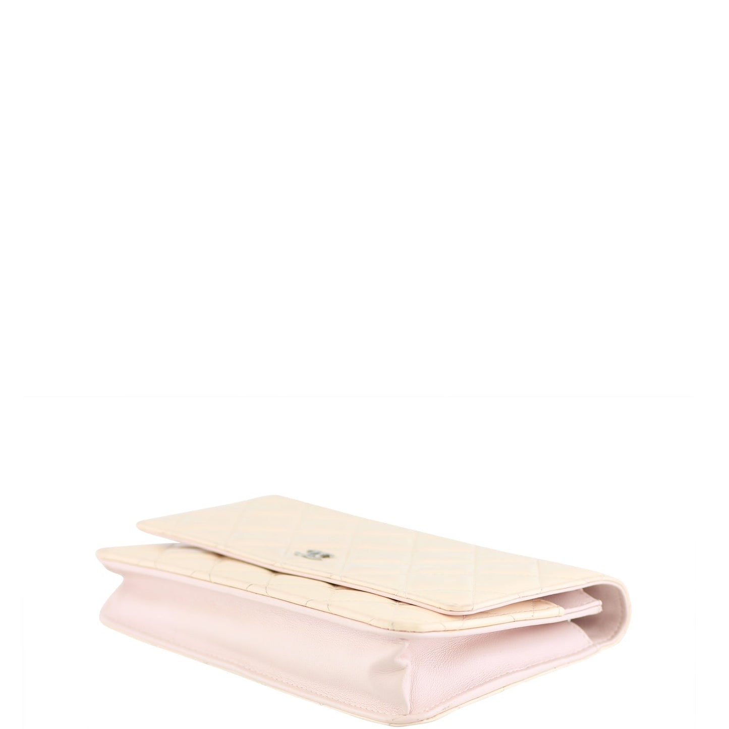Chanel Classic Wallet on Chain | Shell Pink Silver Hardware
