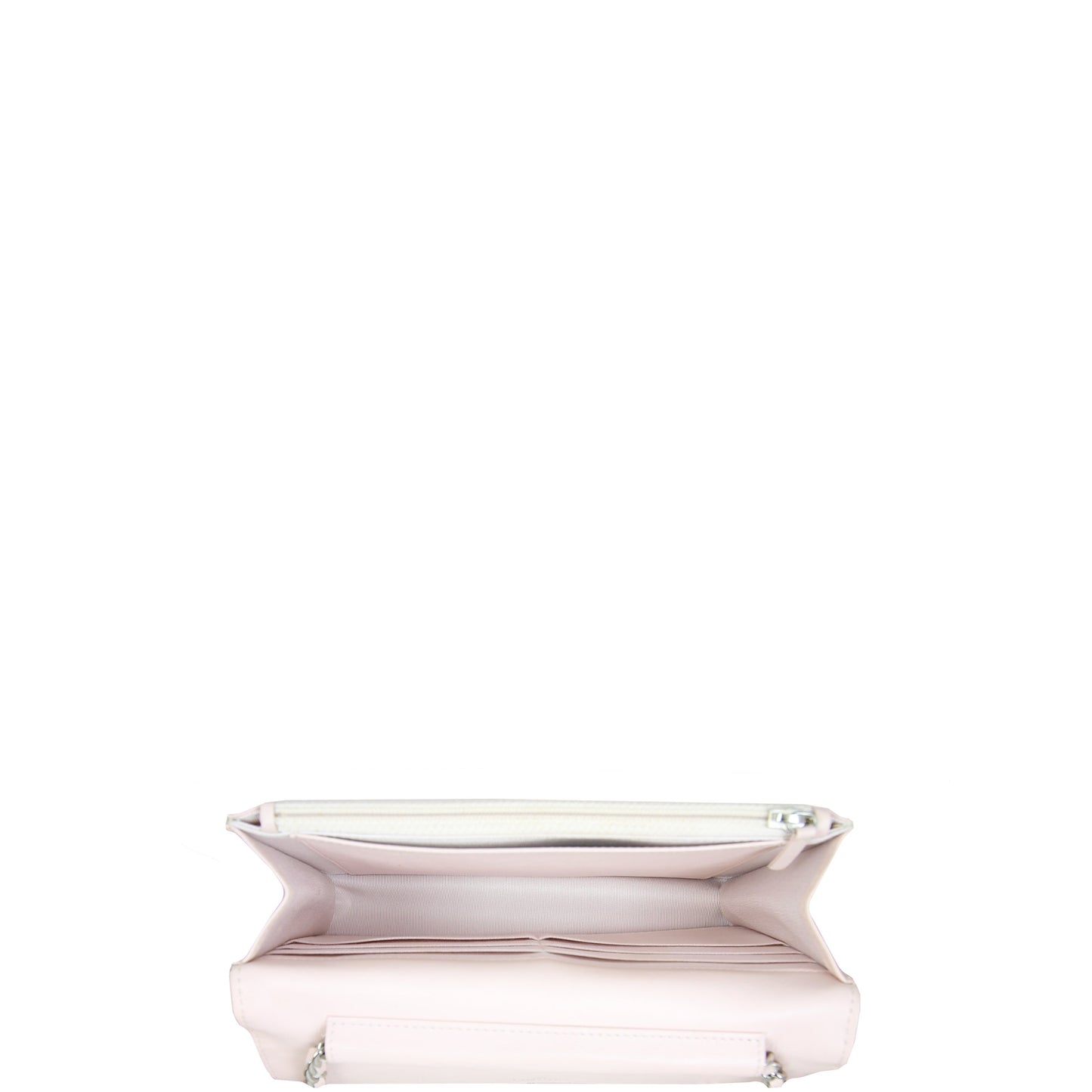 Chanel Classic Wallet on Chain | Shell Pink Silver Hardware