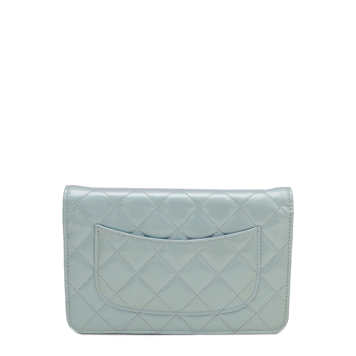 Chanel Powder Blue Classic Wallet On Chain