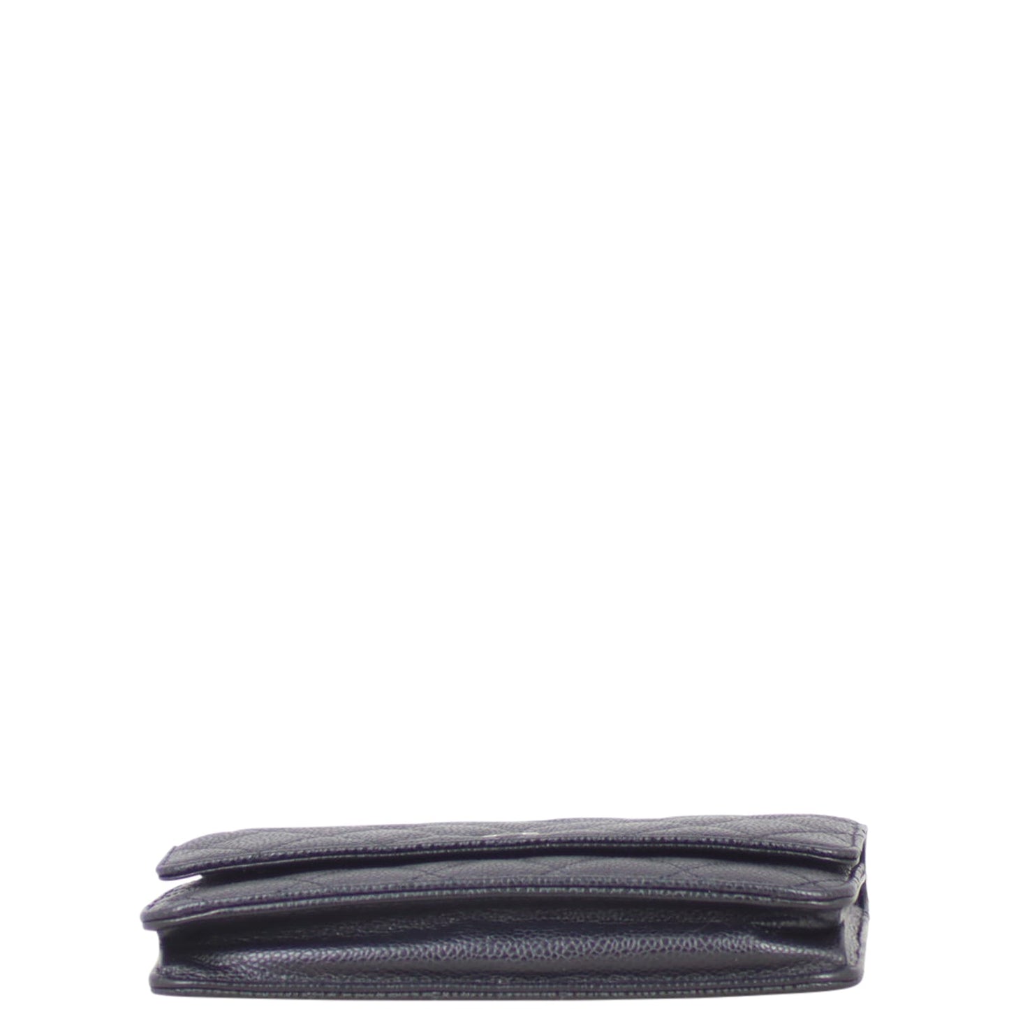 Chanel Classic Wallet on Chain | Black Caviar Silver