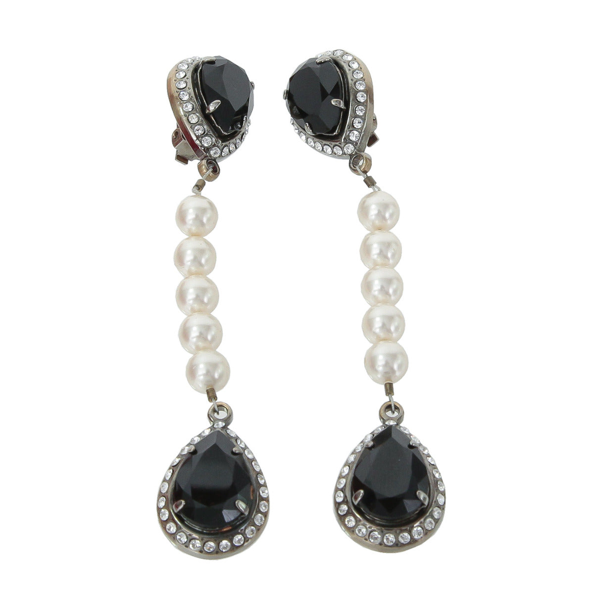 Chanel Clip on Long Earrings