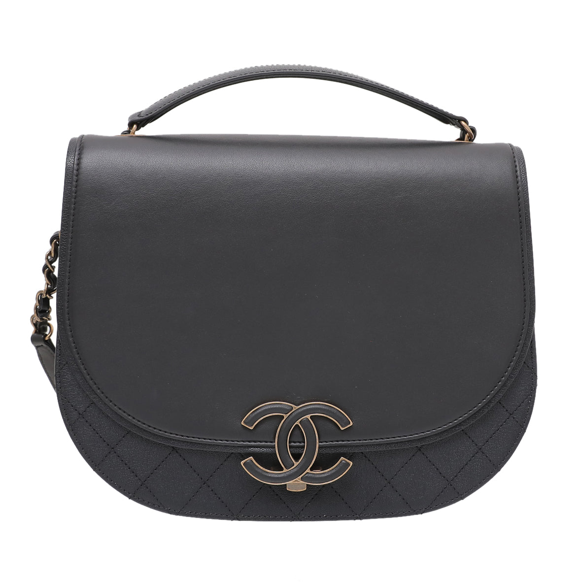 Chanel Black Coco Curve Messenger Bag