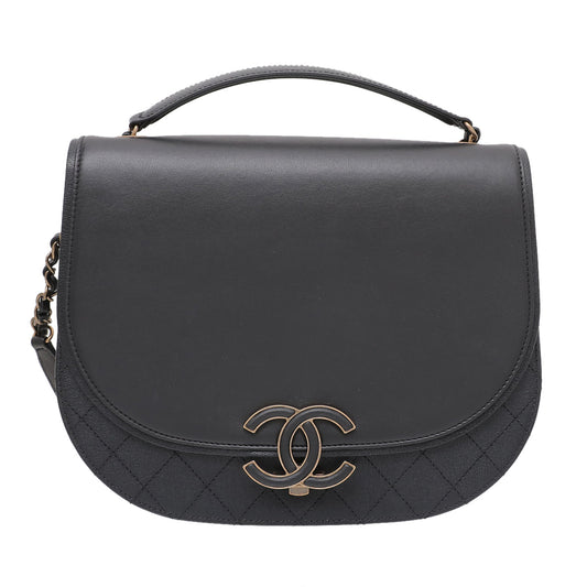 Chanel Black Coco Curve Messenger Bag