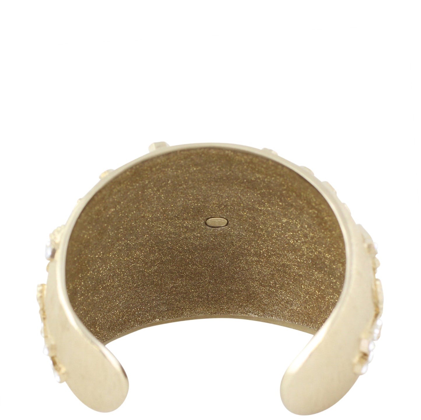 Chanel Crystal Embellished Cuff Bracelet