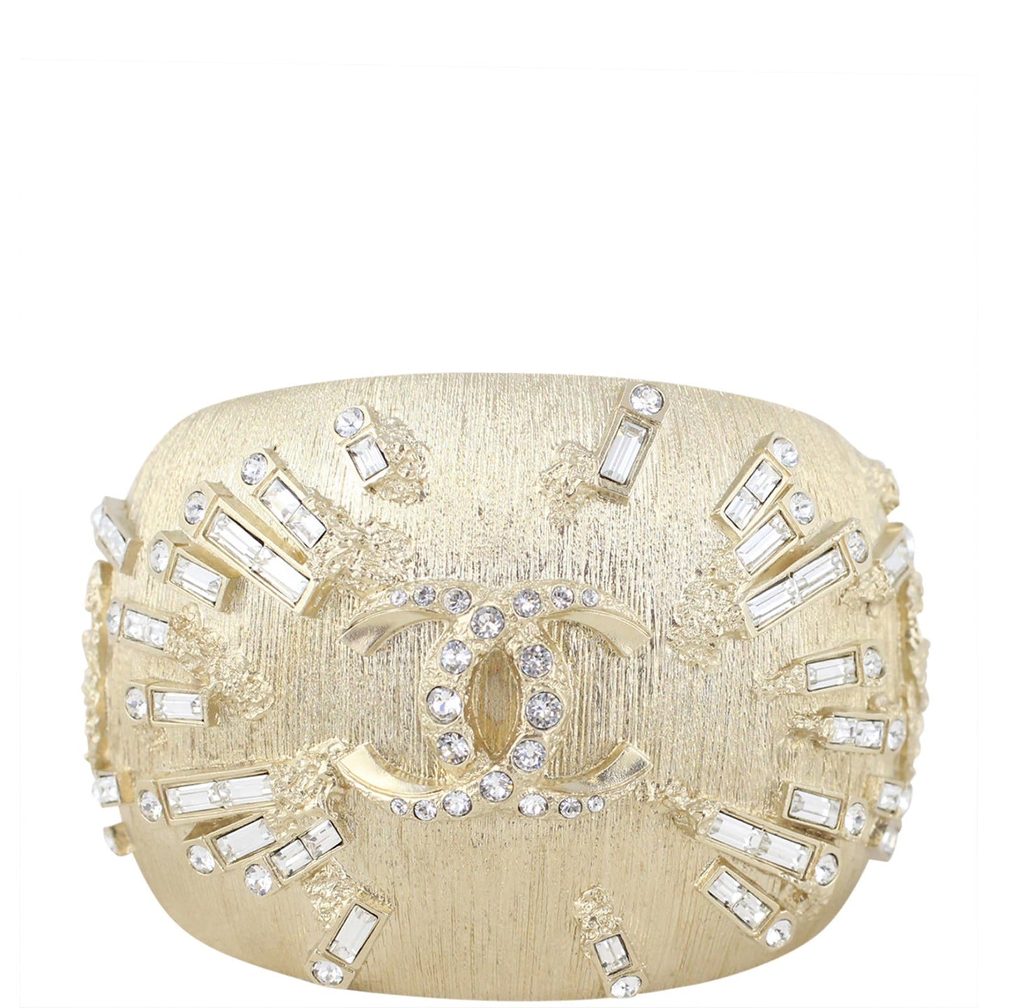 Chanel Crystal Embellished Cuff Bracelet