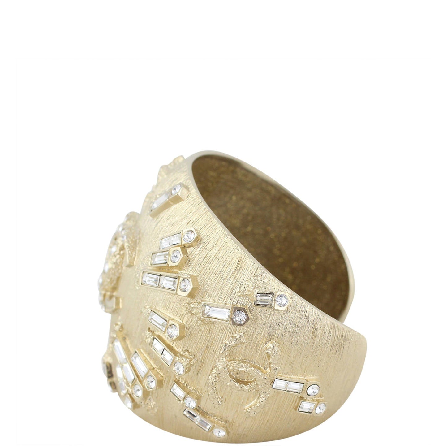 Chanel Crystal Embellished Cuff Bracelet