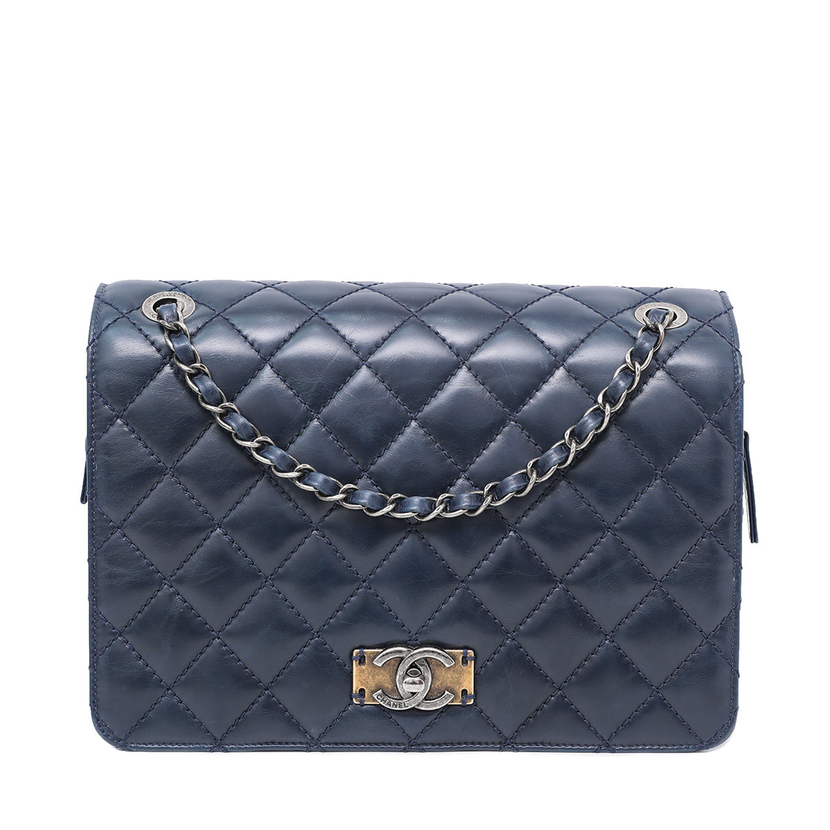 Chanel Blue Day Trip Flap Bag