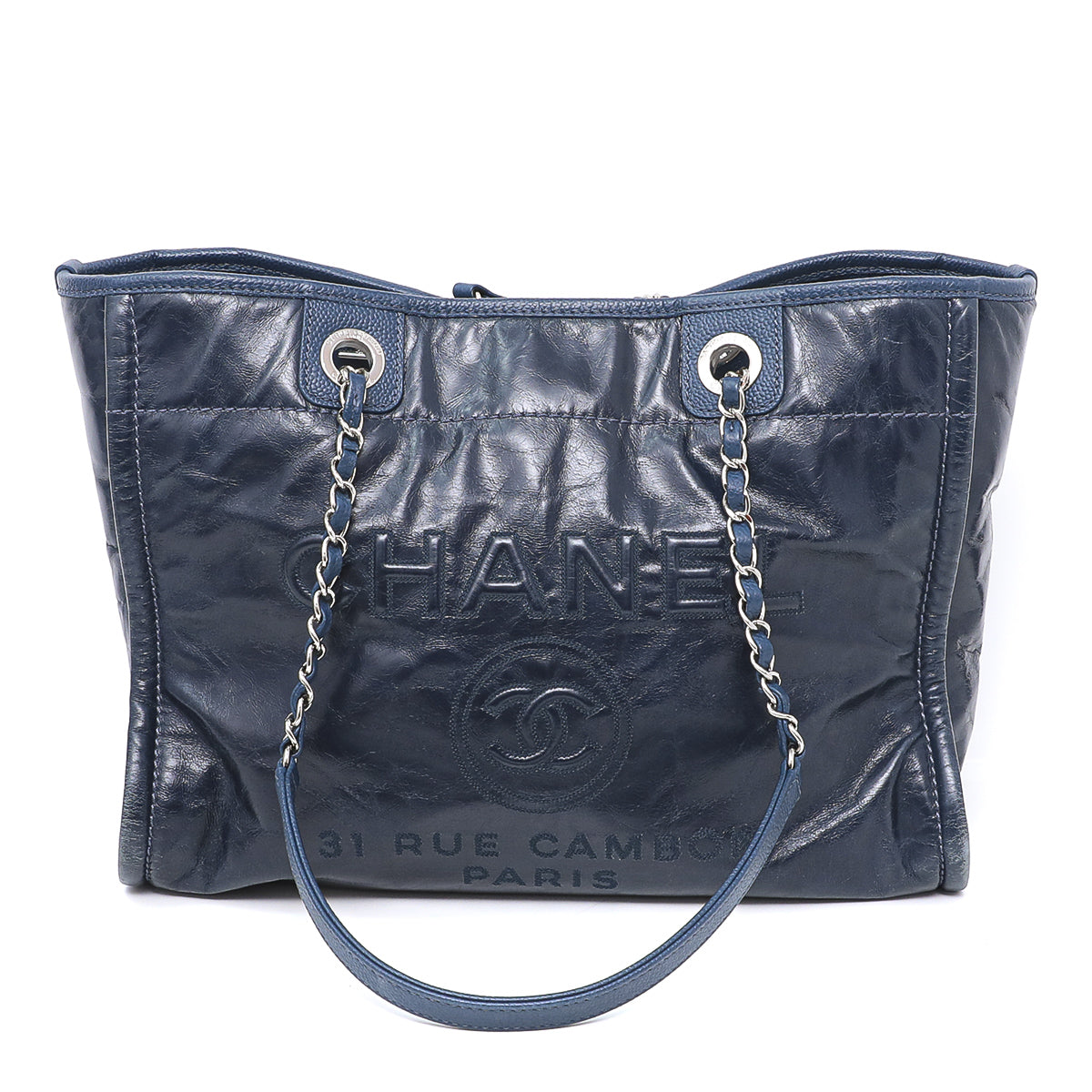 Chanel Blue Deauville Tote Bag