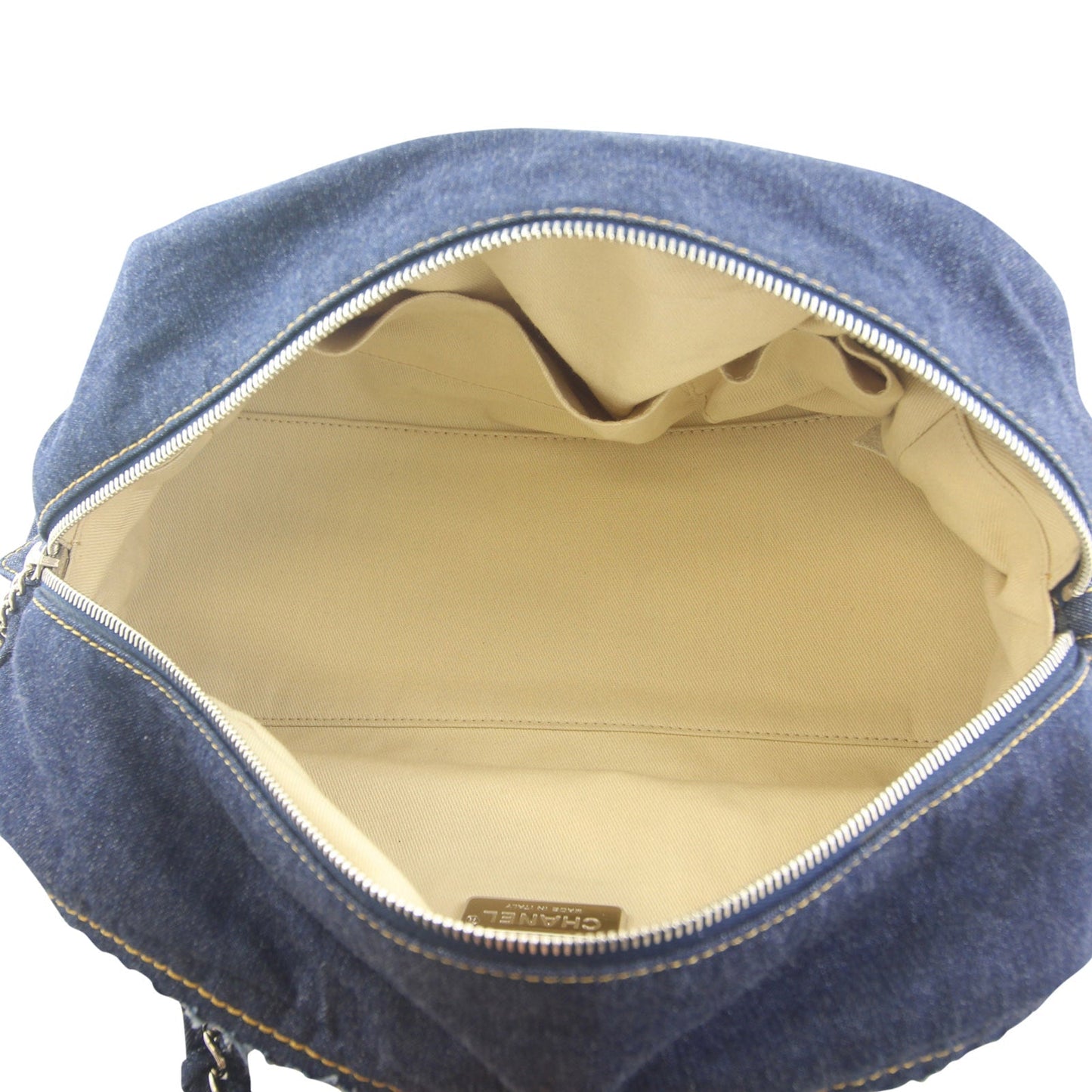 Chanel Denim Luxe Ligne Bowler