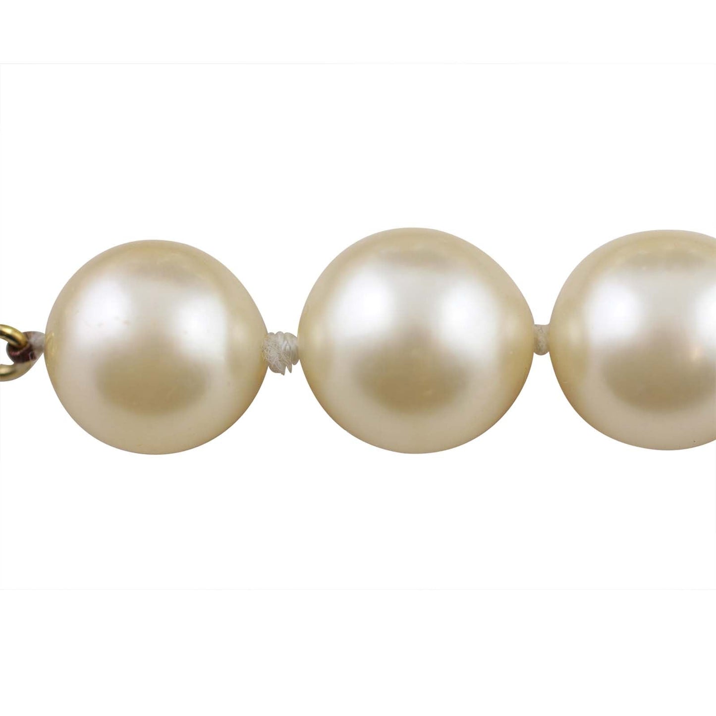 Chanel   Glass Pearl Necklace