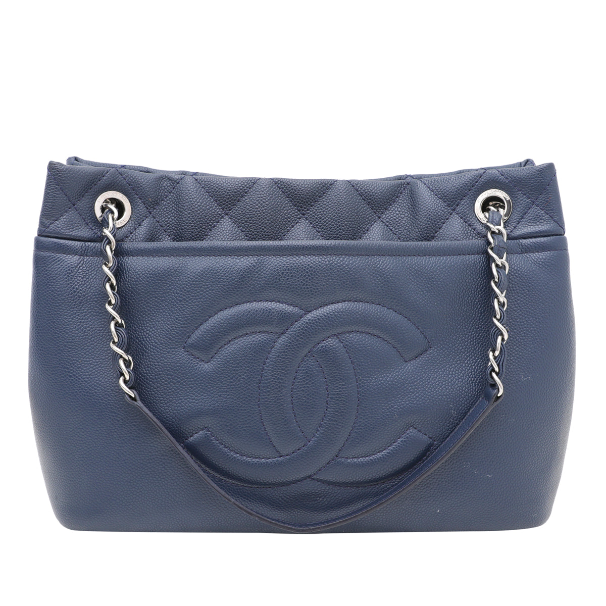 Chanel Navy Blue GST Timeless Shopping Bag