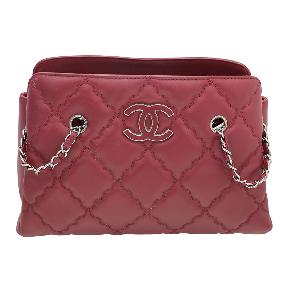 Chanel Maroon Hampton Shopping Bag