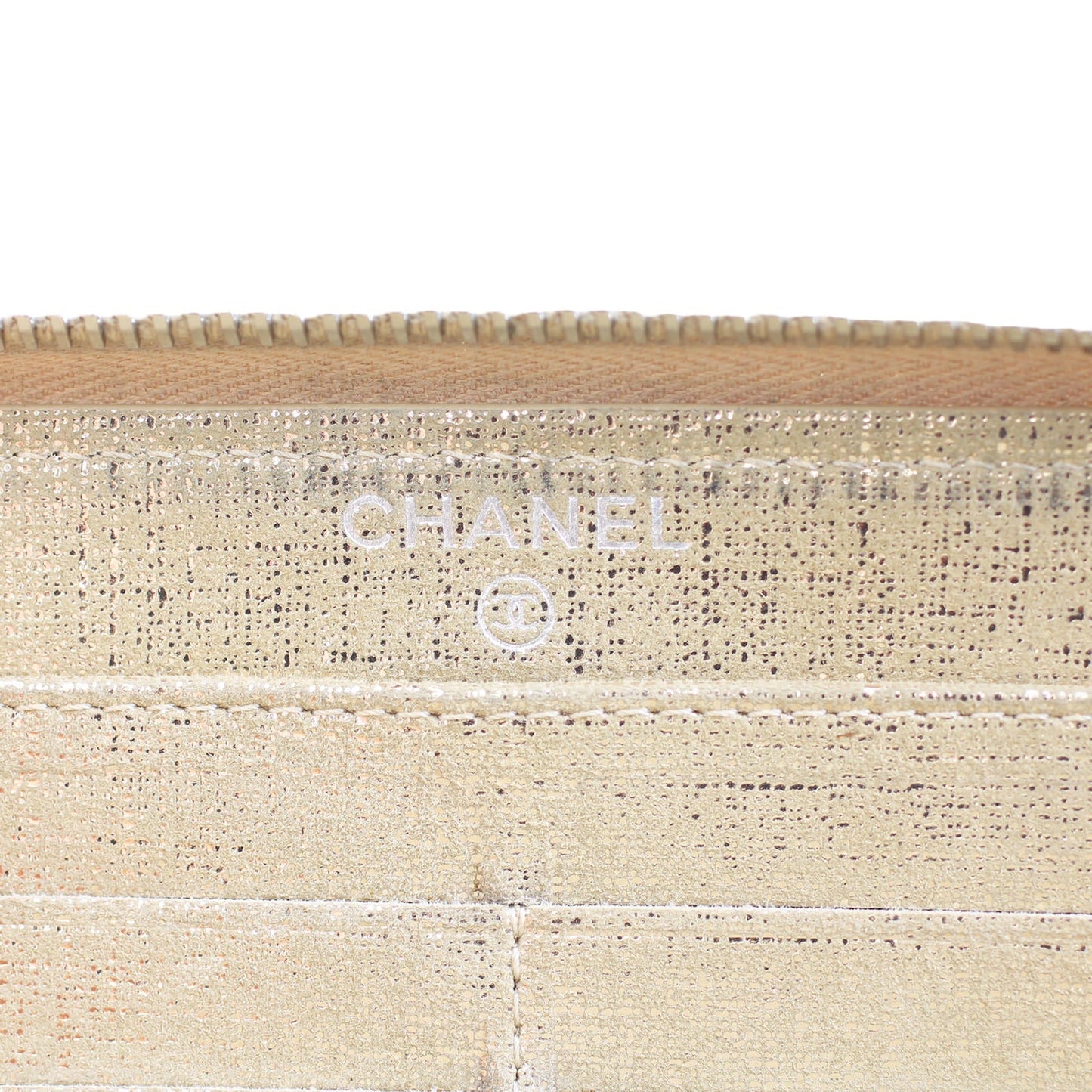 Chanel Iridescent Goatskin Zippy Wallet
