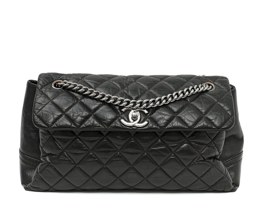 Chanel Black Lady Pearly Flap Bag