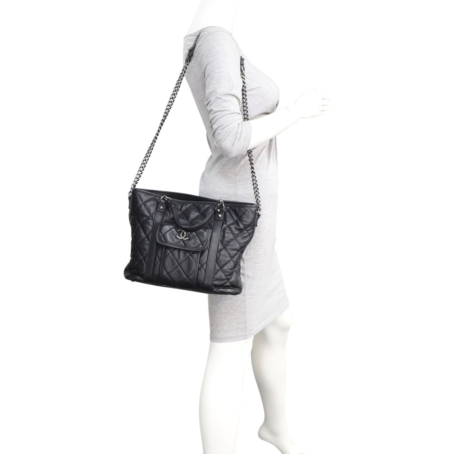 Chanel CC Two Way Shopping Tote