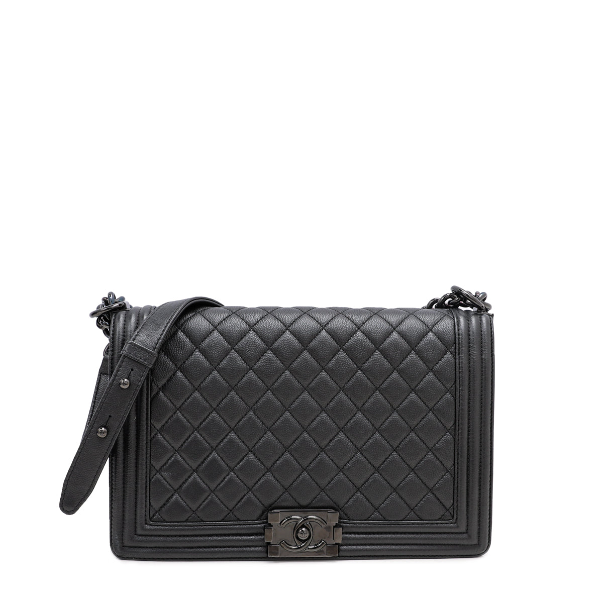 Chanel Black Le Boy So Black New Medium Bag