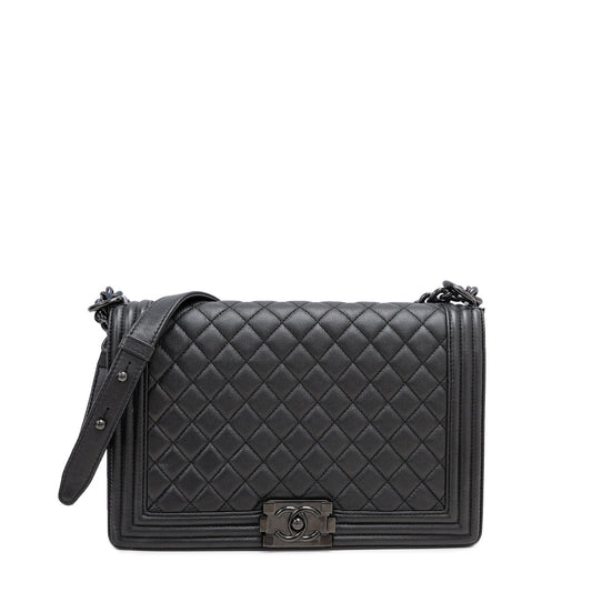 Chanel Black Le Boy So Black New Medium Bag