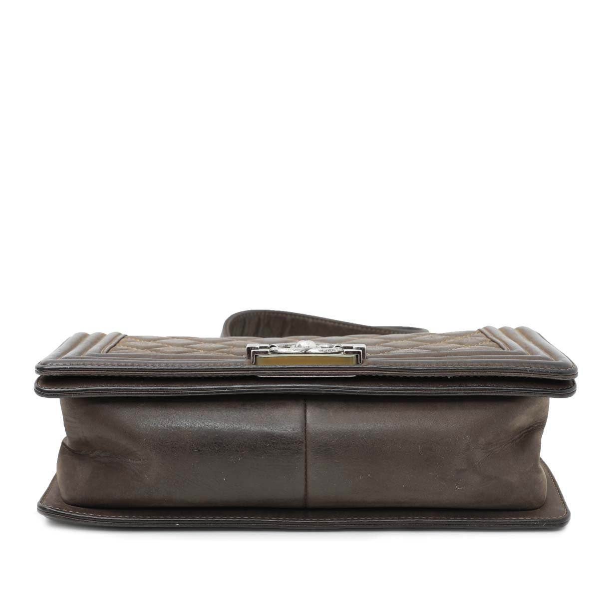 Chanel Brown Le Boy Fade Enamel Hardware Bag