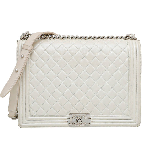 Chanel Ivory Le Boy Large Bag