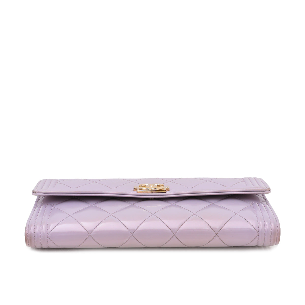 Chanel Lilac Le Boy Flap Wallet