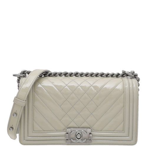 Chanel Grey Le Boy Medium Bag