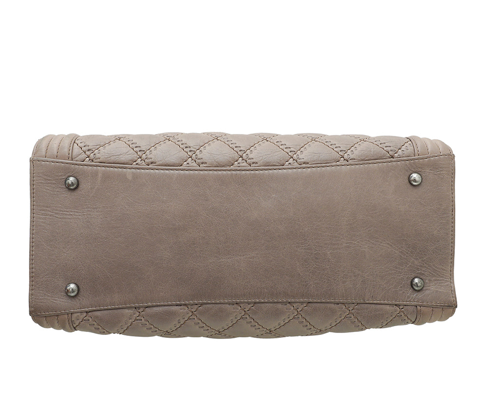 Chanel Brown Le Boy Nubuck Shopping Bag