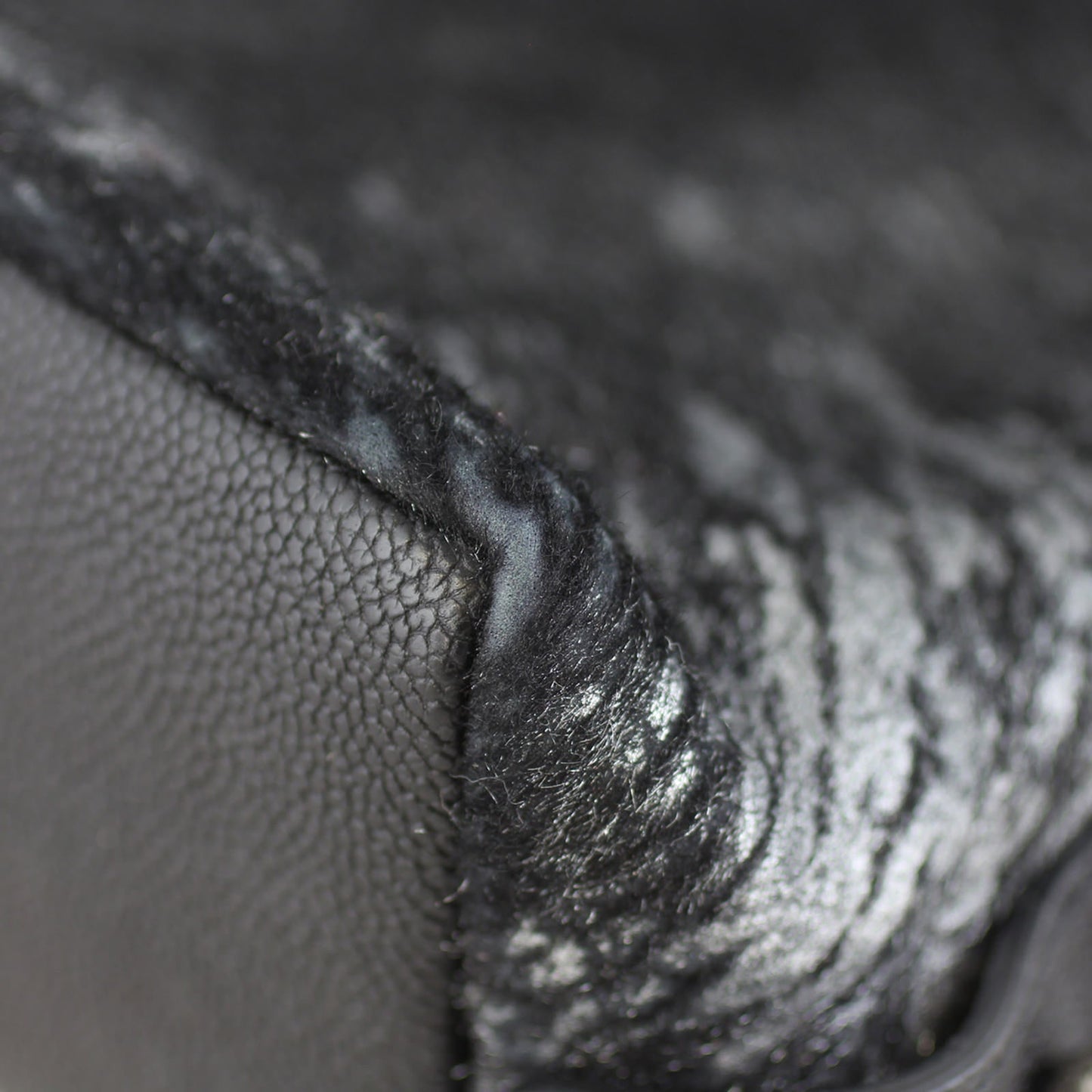 Chanel Metallic Pony Hair Top Handle Bag