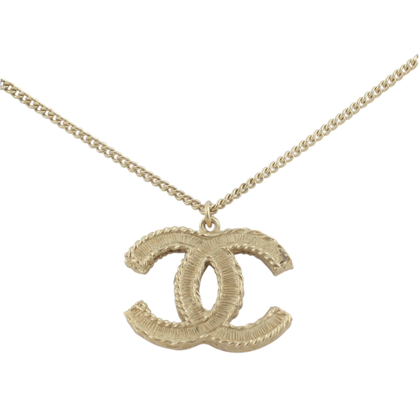 Chanel CC Faux Pearl Large Pendant Necklace