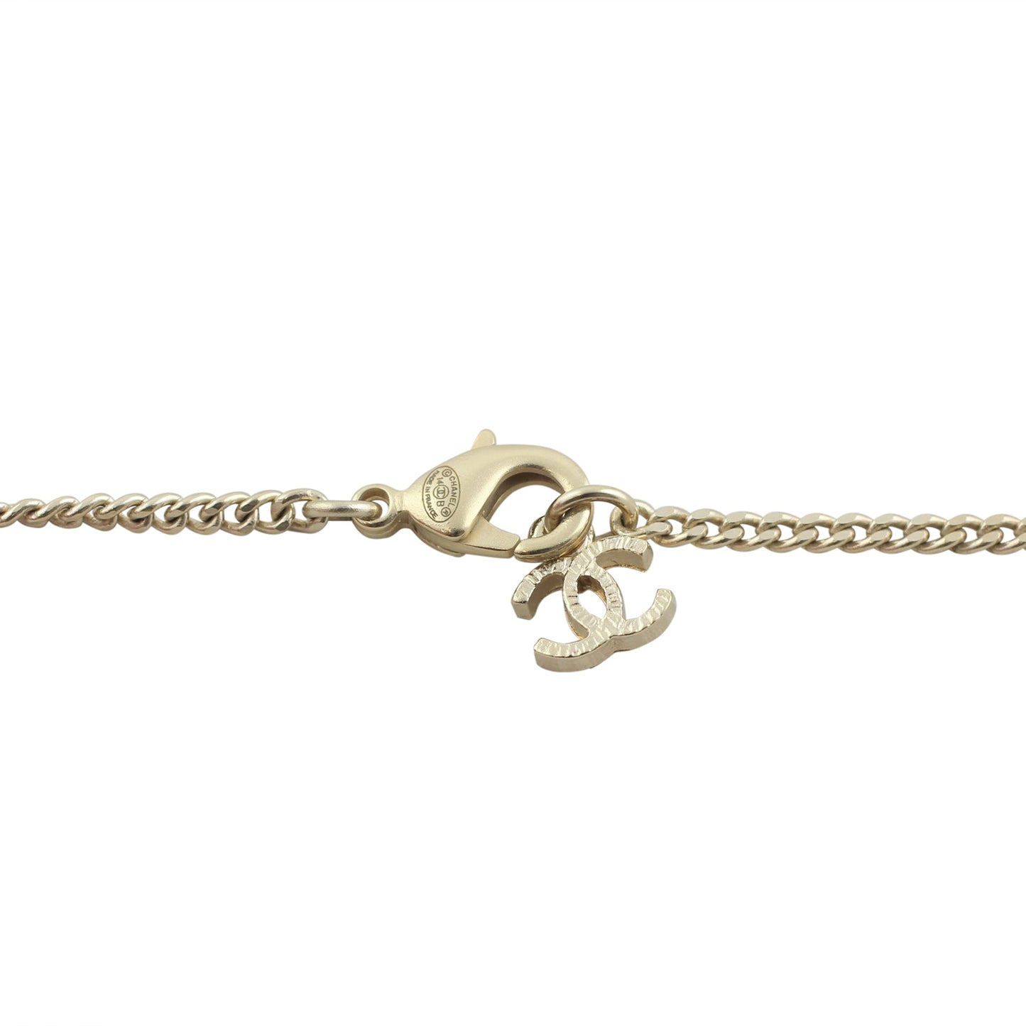 Chanel CC Faux Pearl Large Pendant Necklace
