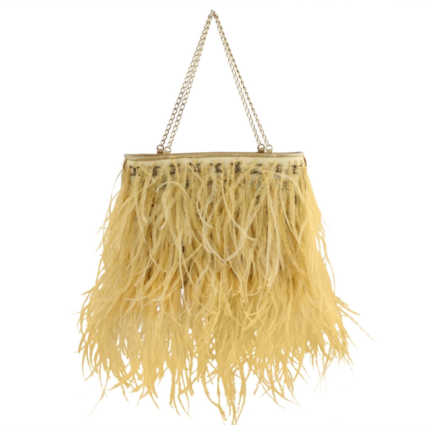 Chanel   Ostrich Feather Evening Bag