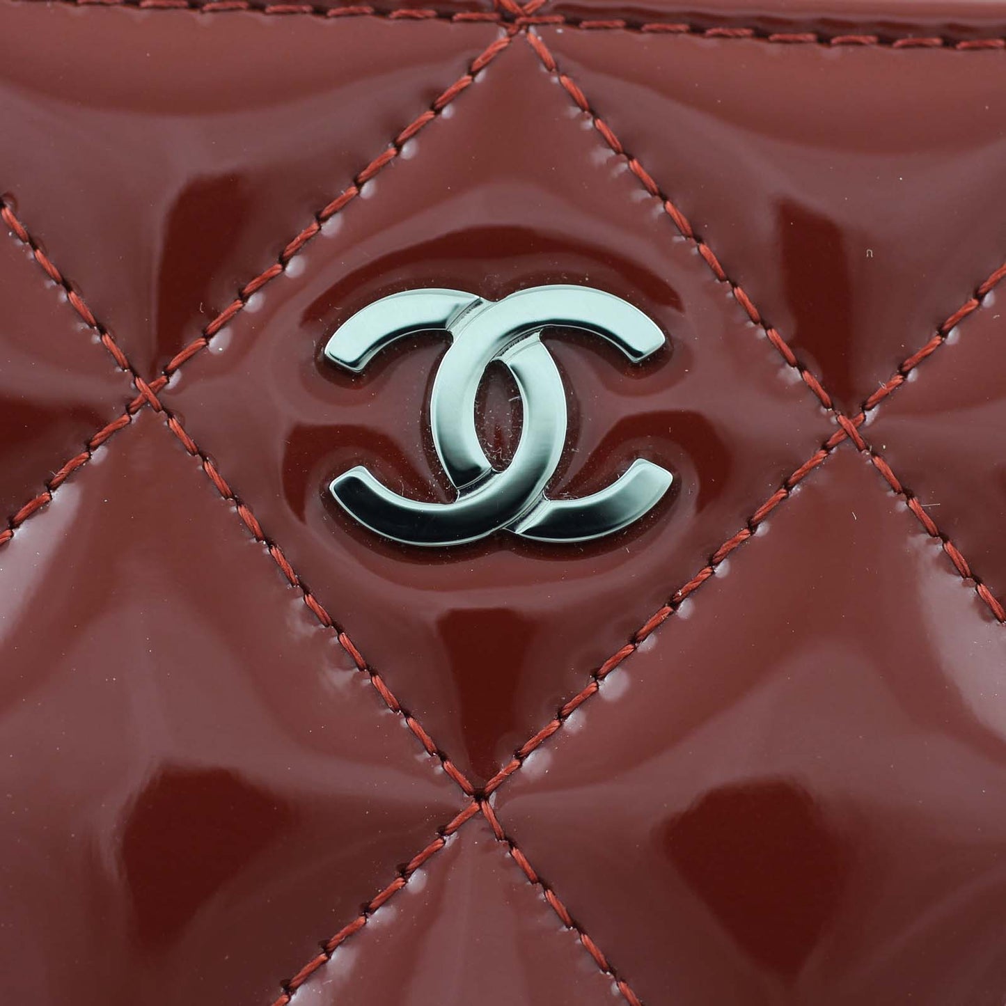 Chanel Patent Zipped Small Wallet