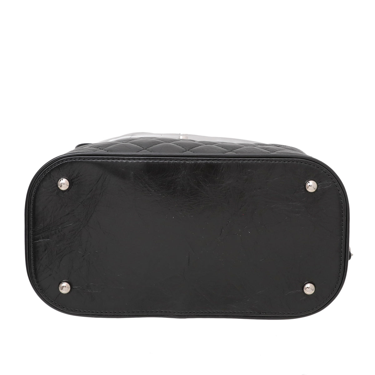 Chanel Black PVC Vanity Bag Large