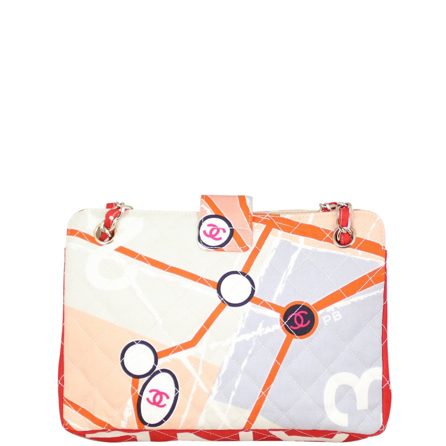 Chanel Quilted Canvas Eiffel Tower Tote