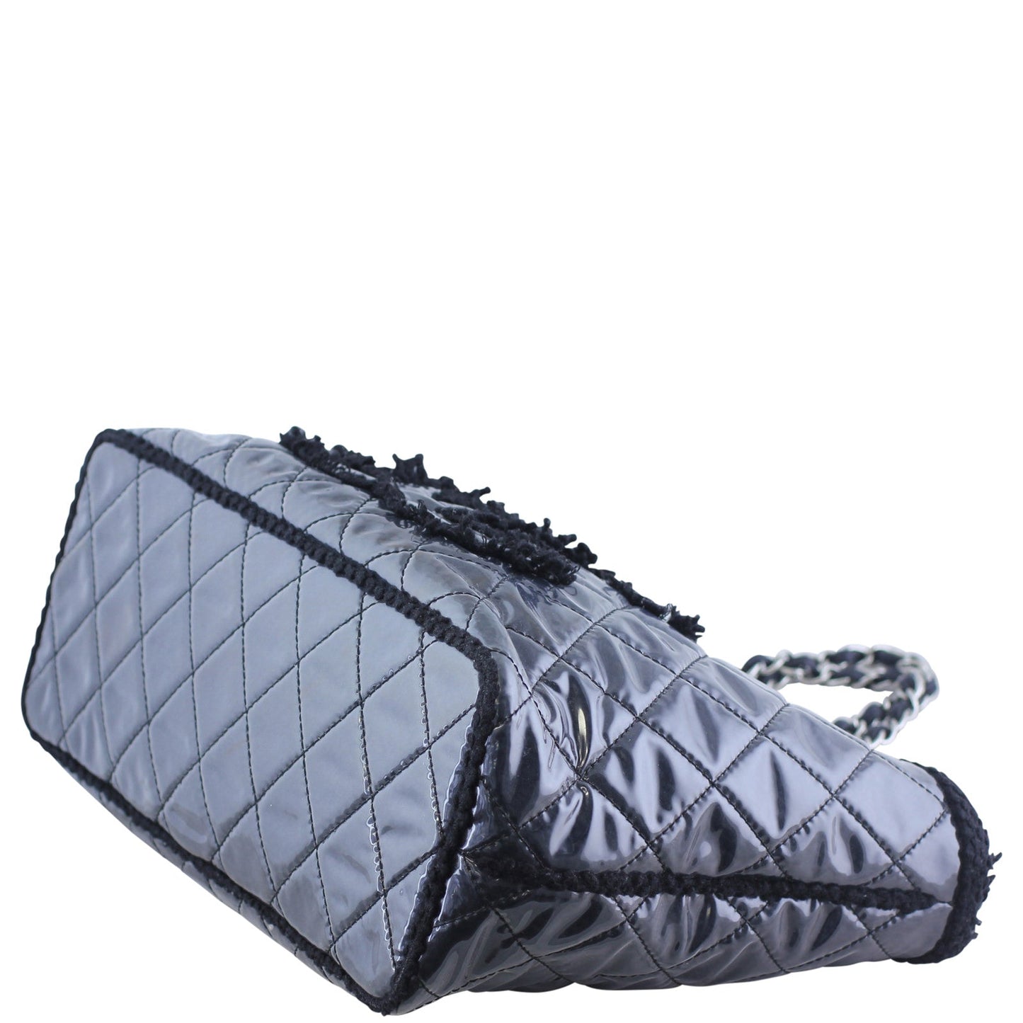 Chanel Quilted Vinyl and Tweed Tote