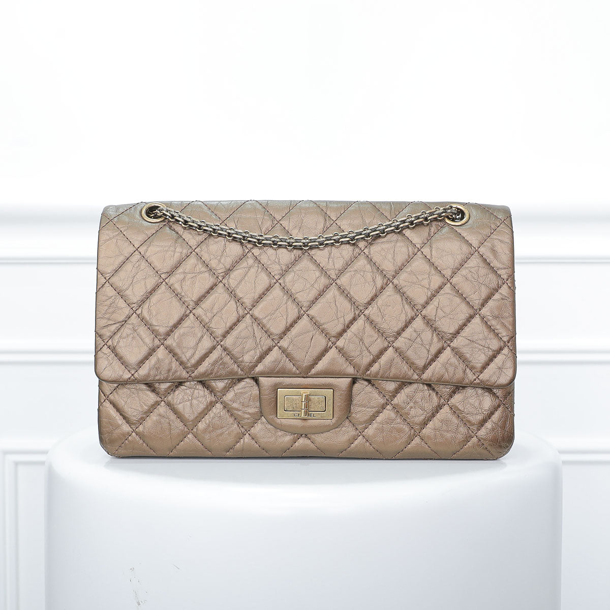 Chanel Bronze Reissue Double Flap Maxi