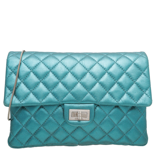 Chanel Metallic Teal Reissue Chain Bag