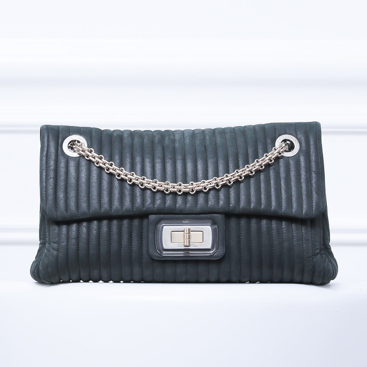 Chanel Dark Green Reissue Vertical Flap